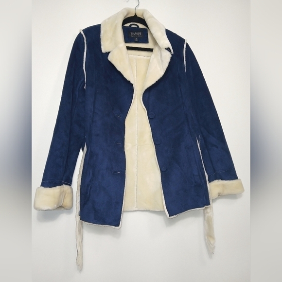 WILSONS LEATHER SHERPA JACKET - Penny Lane Y2K does 70’s - Picture 2 of 6